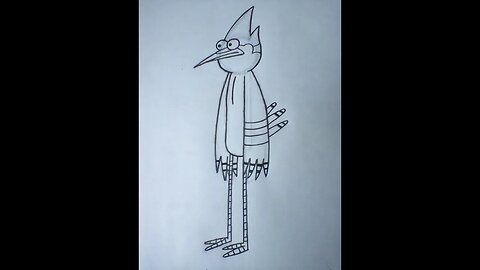 How to Draw Mordecai from the Regular Show Series