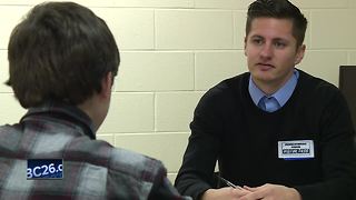 Students take part in mock interviews