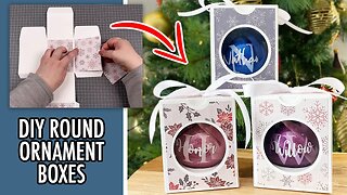 DIY CHRISTMAS ORNAMENT GIFT BOX | DIY Craft Tutorials