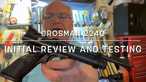 Crosman 2240, CO2 22 caliber pellet pistol, review and pellet testing.
