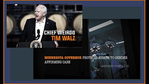 Tim Walz: Hellbent on having men in women’s sports & mutilating children’s genitals.