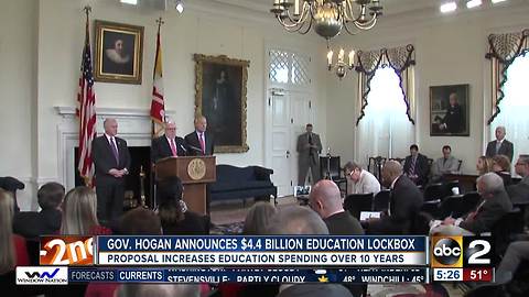 Governor Hogan announces $4.4 billion education lockbox