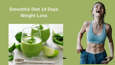 Smoothie Diet 14 Days Weight Loss Challenge 🥤💪