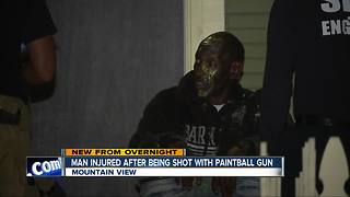 Man shot by paintball gun in Mountain View