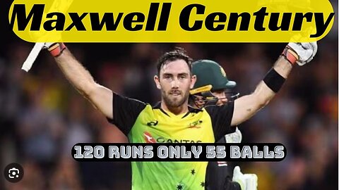Maxwell Century || 120 Runs only 55 balls || Football Cricket Highlights
