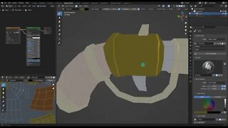 Hand painting Low-Poly game asset in Blender 3.3