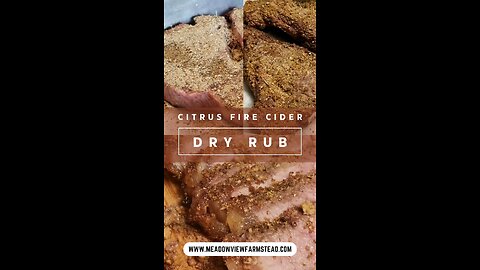 Citrus Fire Cider Dry Rub