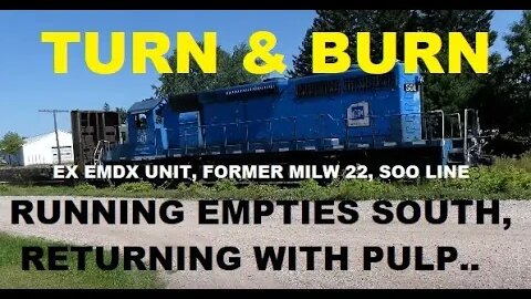 Turn & Burn.. ELS 501 Runs Empty Cars South, Then Returns Full Of Pulpwood! #trains | Jason Asselin