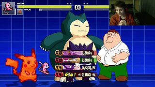 Pokemon Characters (Pikachu, Gengar, Snorlax, And Mew) VS Peter Griffin In An Epic Battle In MUGEN