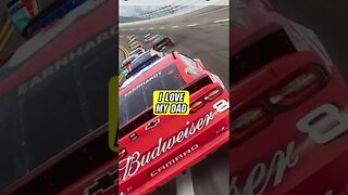 Dale Sr saved Dale Jr from Crashing 😲 | #Shorts #NASCAR