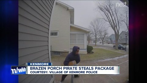 Kenmore police looking for bold package thief