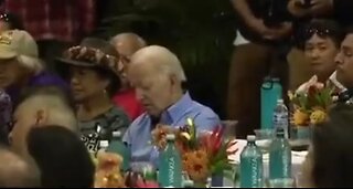 Did Biden Fall Asleep During Ceremony Honoring Those Killed In Maui Wildfires?