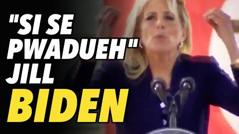 Jill Biden Spanish lesson, "Si se pwadueh"???
