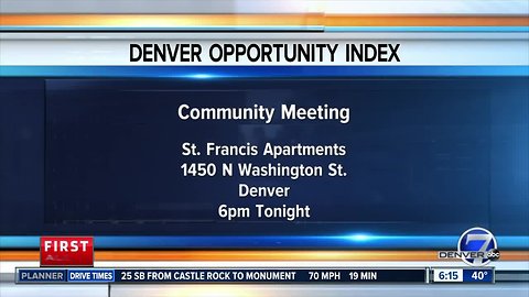 Community Meeting on Denver's Opportunity Index