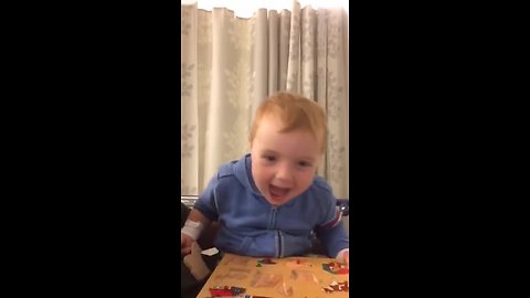 Hysterical toddler super high on pre-surgery meds