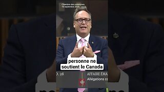 Pourquoi personne ne vient appuyer le Canada