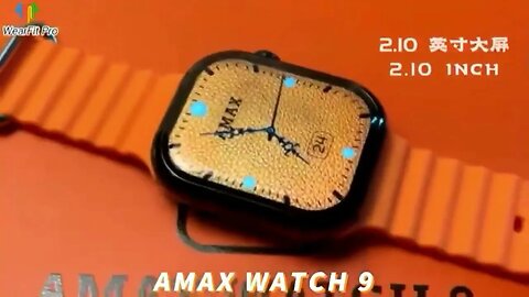 AMAX WATCH 9 Smart watch Compass NFC Temperatura pk HK9 HK8 AMAX Ultra