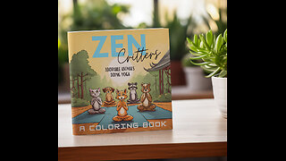 Find Your Calm with 'Zen Critters' Coloring Book-ANIMALS DOING YOGA!