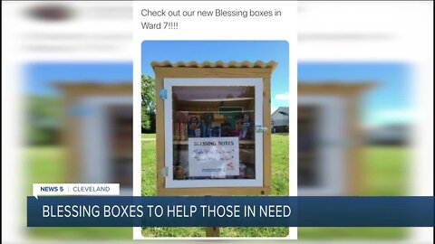 Councilman distributing blessing boxes in Cleveland
