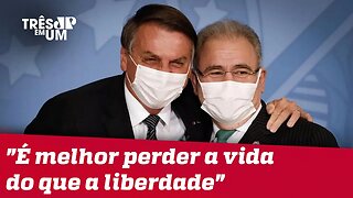 Queiroga reforça fala de Bolsonaro contra passaporte vacinal