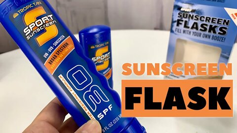 Hide Alcohol in a Sunscreen Bottle Flask