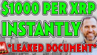 🚨BREAKING: $1000 PER XRP INSTANTLY *14.5 TRILLION INFLOW* MUST SEE!!