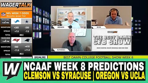 Best Damn College Football Show | NCAAF Week 8 Predictions | Clemson vs Syracuse | Oregon vs UCLA