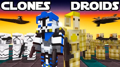 100 Players Simulate the Clone Wars in Minecraft