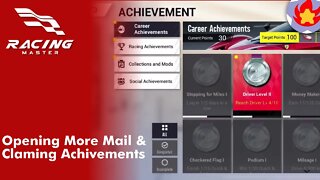 Opening More Mail & Claming Achievements | Racing Master