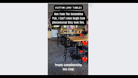Ken From The Columbine Pub's Custom Logo Table Review!!