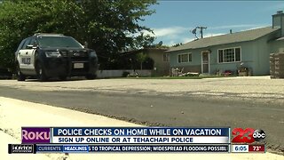 Tehachapi Police offering vacation checks for residents taking trips