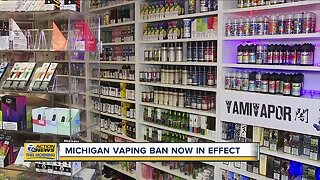 Michigan vaping ban now in effect