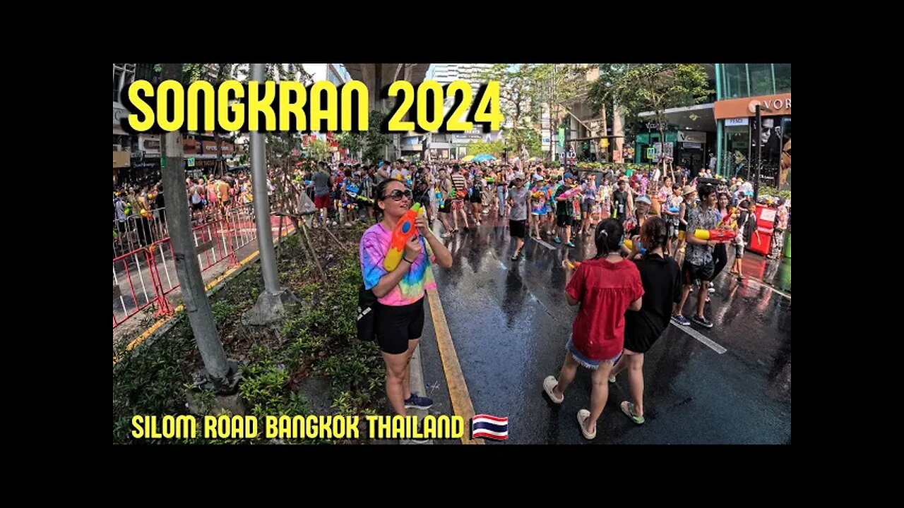 Songkran 2024 Worlds Biggest Water Fight Bangkok Thailand ёяз ёязн