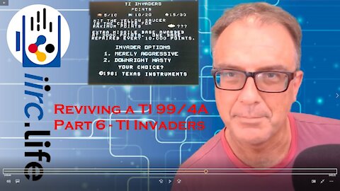 Reviving a TI 99 4/A Part 6 - TI Invaders re-mastered