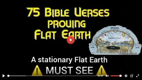 75 BIBLE VERSES DESCRIBING A FLAT STATIONARY EARTH