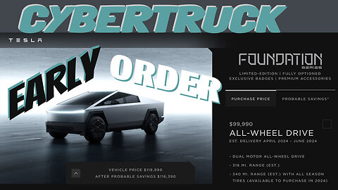 Finally got my Foundation Series Tesla Cybertruck order invite! - Random Garage
