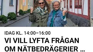 Demonstration Mynttorget om Nätbedrägeri