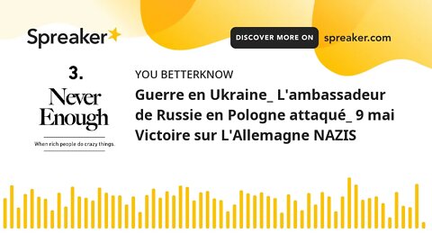 Guerre en Ukraine_ L'ambassadeur de Russie en Pologne attaqué_ 9 mai Victoire sur L'Allemagne NAZIS