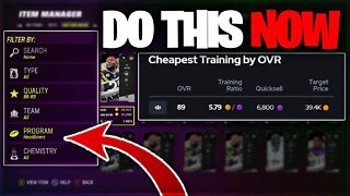 DO THIS NOW! EASY COIN METHOD & FILTERS FOR BLITZ PROMO! | Madden 23 Ultimate Team Training Method