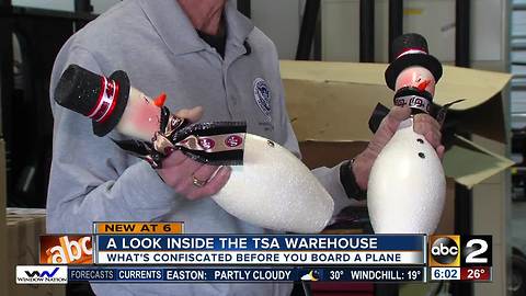 Bowling pins, bike locks, replica guns: The banned items stored at the BWI Airport TSA warehouse