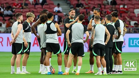 Mac Allister and Szoboszlai train with Liverpool in Singapore ahead of friendly against Leicester