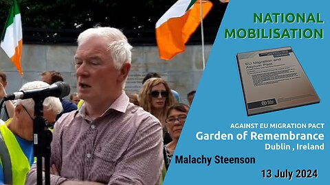 National Mobilisation against eu migration pact - Dublin, Ireland 13 July 2024