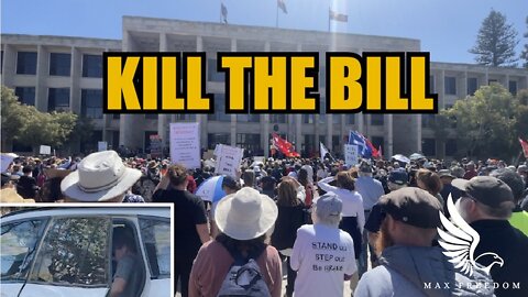 Mark McGowan Jogs while Aussies Rally for their Rights - Kill The Bill 11th October 2022