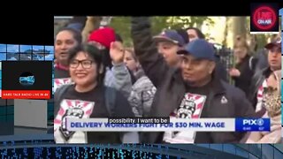 NYC Delivery workers demand 30 dollars an hour #NYC #DeliveryDrivers #Inflation #immigrants