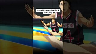 Junpei Hyuga pulls off a 4 point play 🤩 #anime #kurokonobasket #fyp