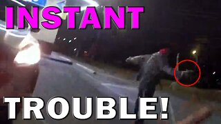 Traffic Stop Changes Dramatically When Suspect Pulls Out Gun On Video! LEO Round Table S08E230