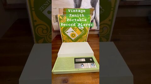Vintage Zenith Working Portable Record Player