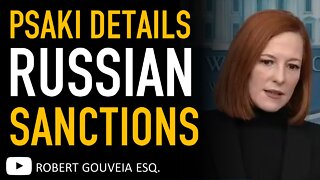 PSAKI Announces SANCTIONS on PUTIN After RUSSIAN Invasion