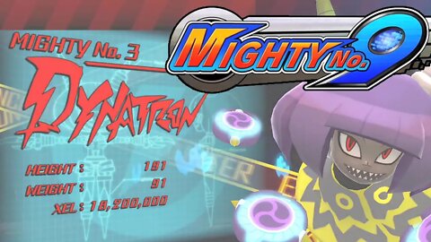 Battle With Mighty No. 3 Dynatron, the Master of Electricity! - Mighty No. 9 Playthrough #1