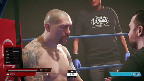 Undisputed Boxing Online Ranked Gameplay Oleksander Usyk vs Tyson Fury desync (Chasing Undisputed)